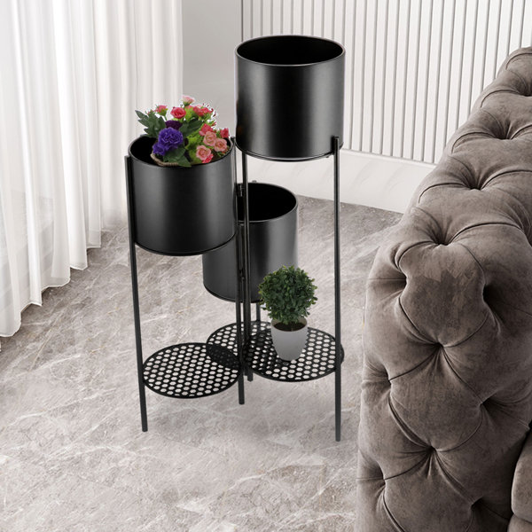 17 Stories Jalin Round Etagere Plant Stand Wayfair.co.uk